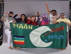 image of  Muslim group showing their support for the LGBT community